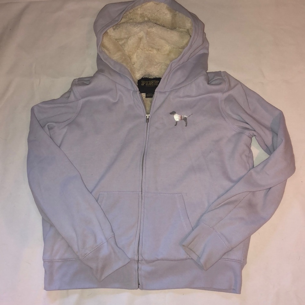 Pink zip up hoodie